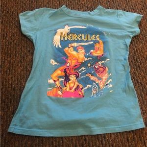 Disney Hercules Blue Cap Sleeve Tee